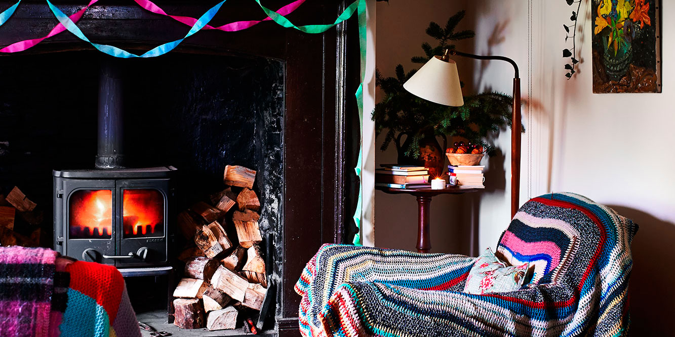 This tiny Shropshire cottage is big on vintage Christmas decorations