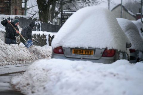 the snow in scotland january